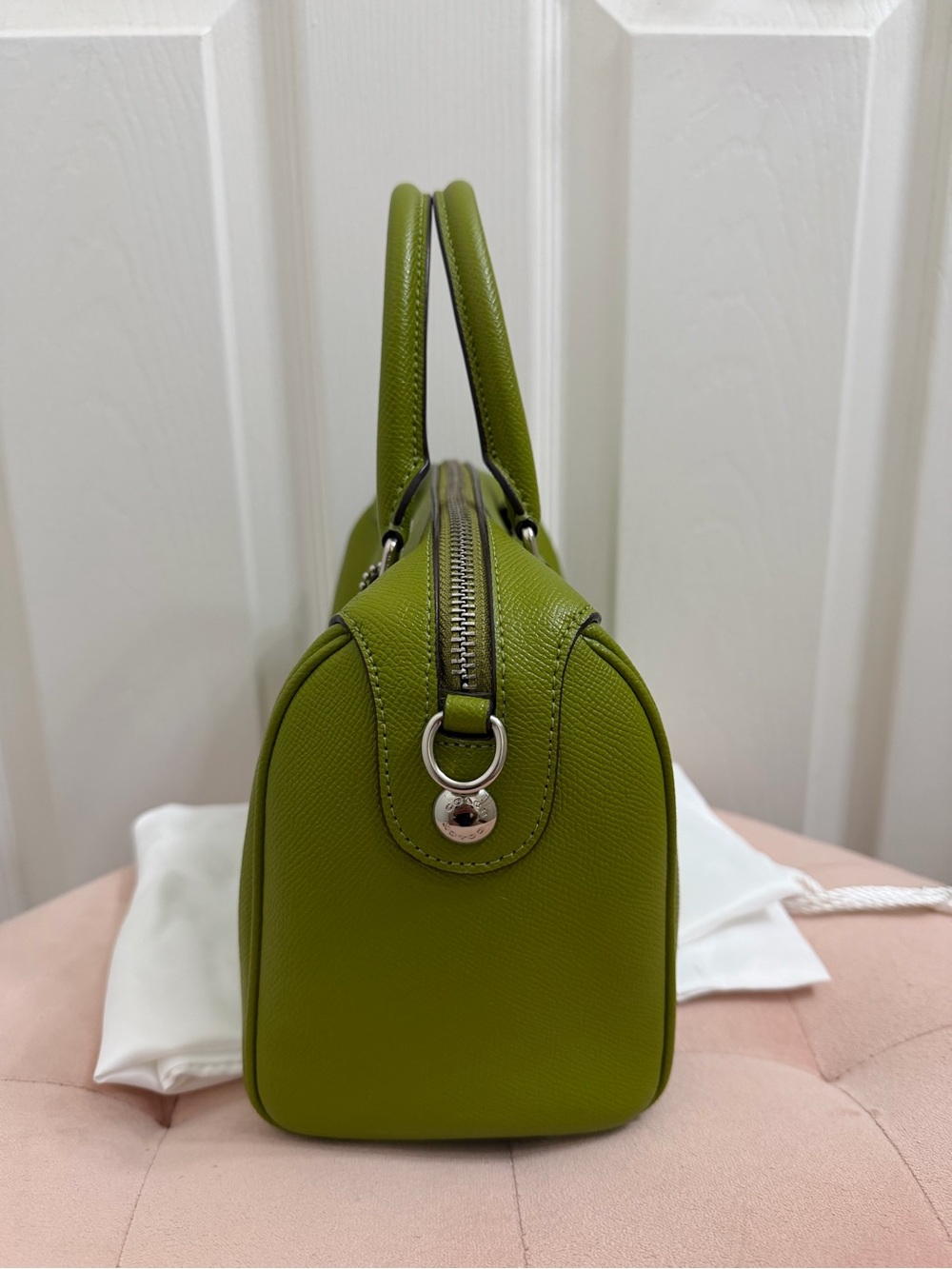 Coach Mini Bennett in Dark Lime - Picture 9 of 12